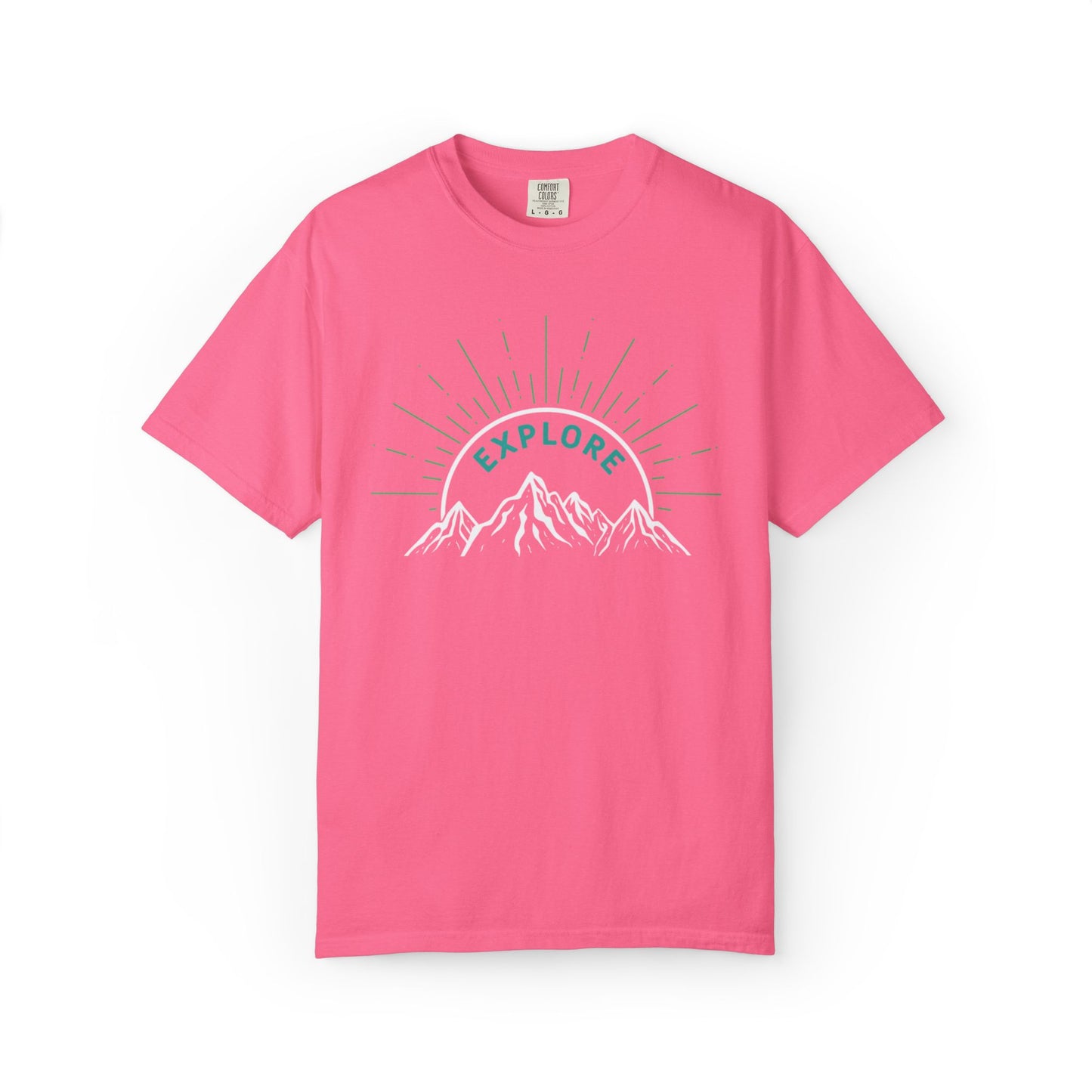 Funny Explore Mountain Adventure Tee Sarcastic Alpine Discover Camping Forest Unisex Heavy Cotton T-Shirt