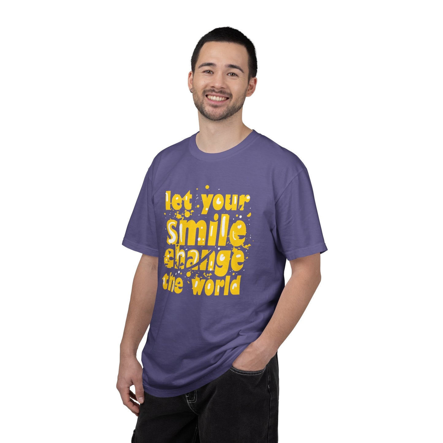 Let Your Smile Change The World Kindness Heartfelt Compliments Tee Thoughtful Gestures Love-Inspiration  Unisex Heavy Cotton T-Shirt