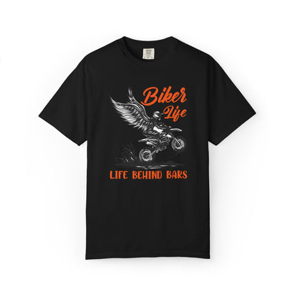 Thriller Live Behind Bars Secret Of Life Journey Over Destination Two Wheeled Adventures Unisex Heavy Cotton T-Shirt