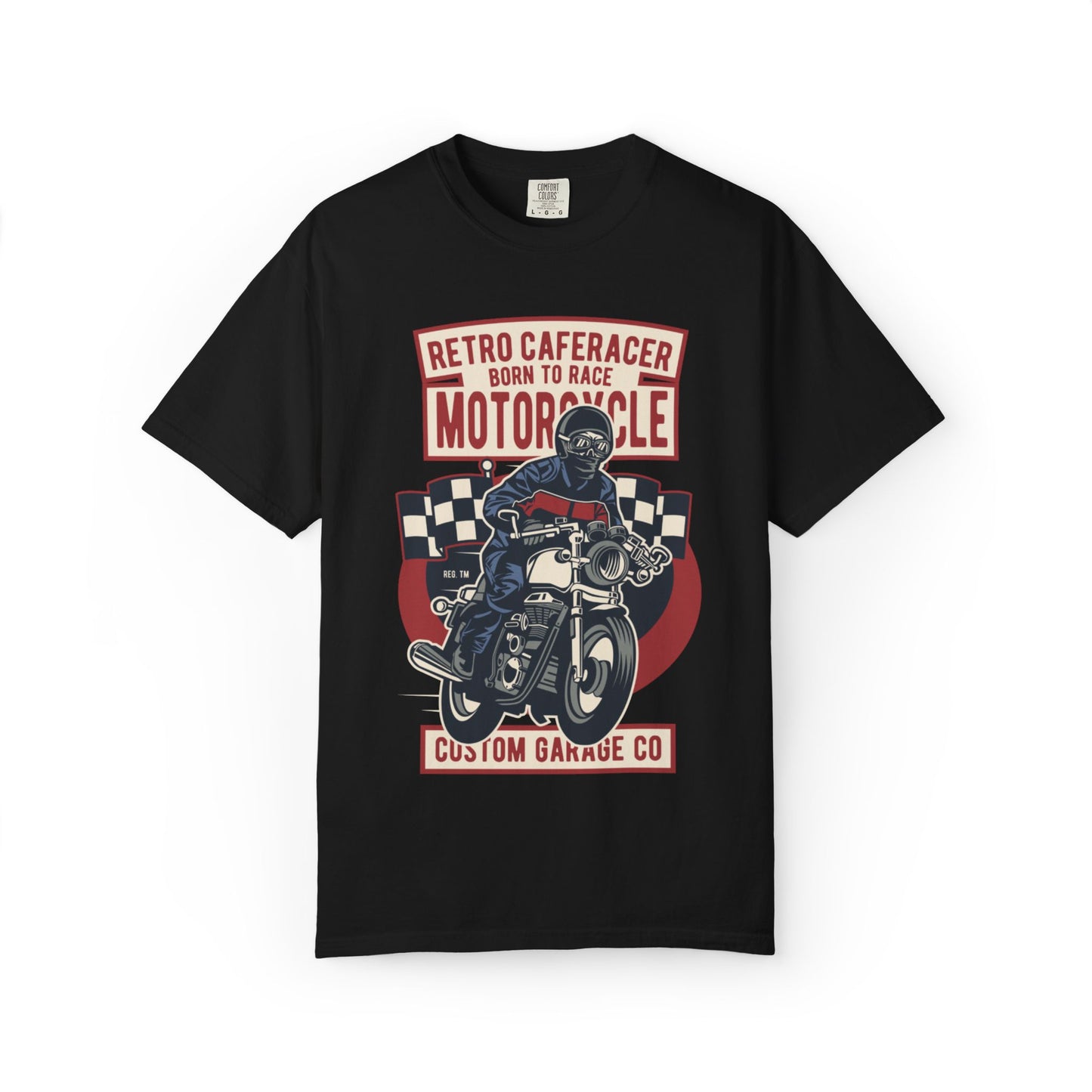 Retro Caferacer Vintage King Of The Road Classic Tee Bike Speed Racing Enthusiast Unisex Heavy Cotton T-Shirt