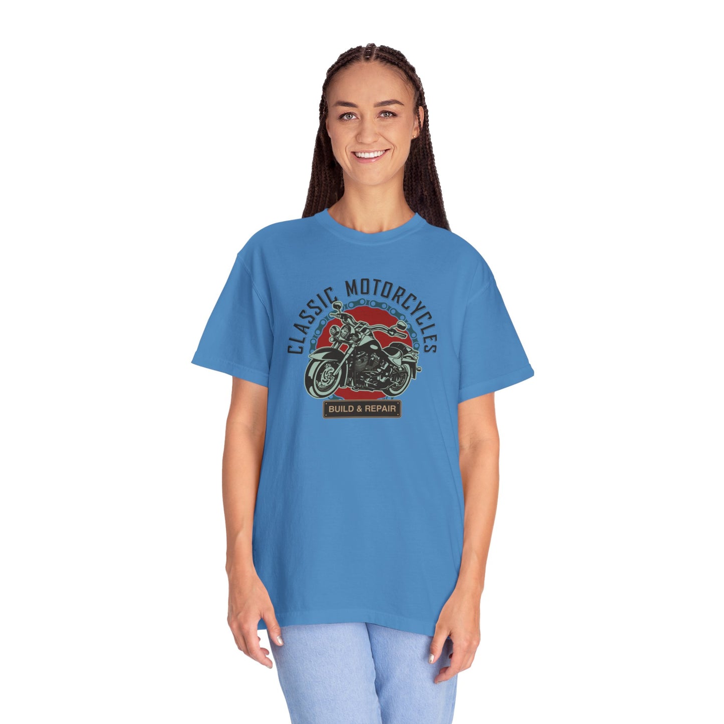 Classic Motorcycles Custom Engine Club Motorbike Lovers Trendy Tee High-speed Rider Adventure Racer Unisex Heavy Cotton T-Shirt