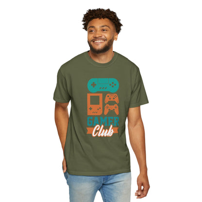 Funny Gamer Club Sarcastic Retro Gaming Gaming Consoles Gaming Community Unisex Heavy Cotton T-Shirt