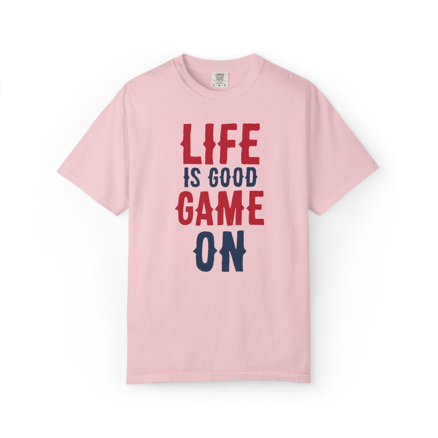 Life Is Good Game On Baseball Player Grand Slam Performers Tee Infield Magicians Batting Champions Unisex Heavy Cotton T-Shirt