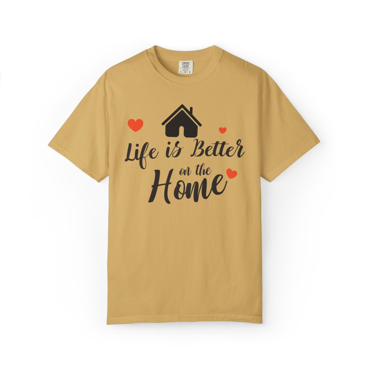 Life Is Better On The Home Peaceful Paradise Tee Cherished Space Heartfelt Haven Unisex Heavy Cotton T-Shirt