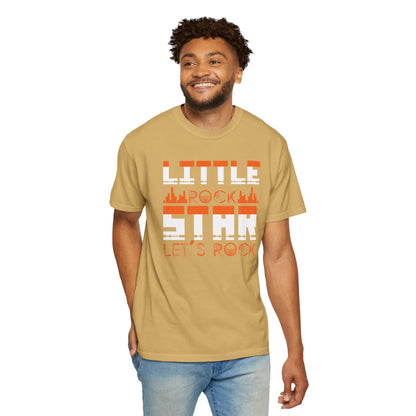 Thrilling Little Rock Star Born To Rock Rock And Roll Passion Rocker At Heart Rock Enthusiasm Unisex Heavy Cotton T-Shirt