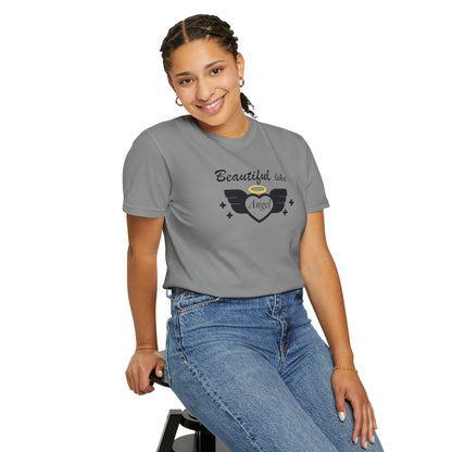 Beautiful Like Angel Politeness Tee Confidence Boost Stunning Gracefulness Unisex Heavy Cotton T-Shirt