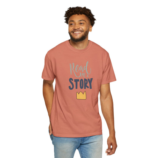 Read Me A Story Time Travel Superhero Parallel Trendy Tee Universe Fiction Connection Grand Parents Unisex Heavy Cotton T-Shirt
