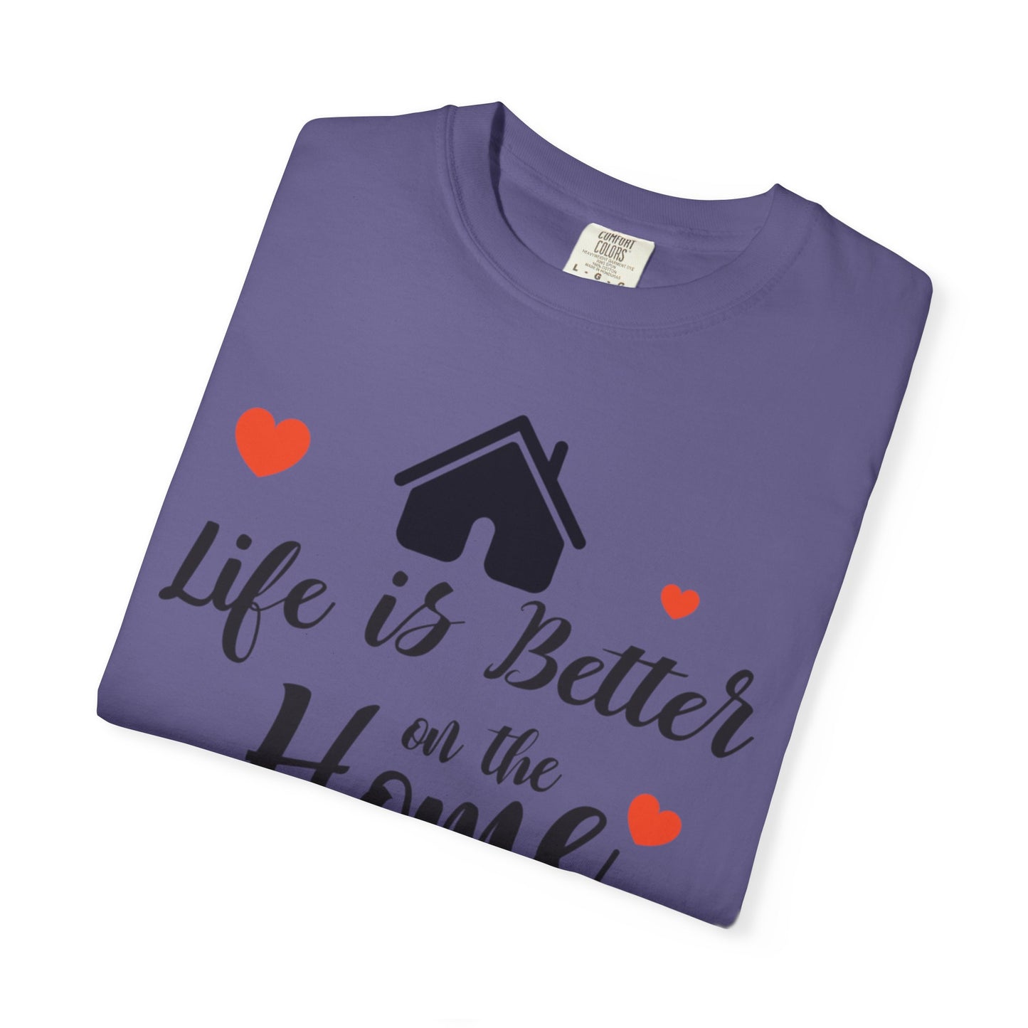 Life Is Better On The Home Peaceful Paradise Tee Cherished Space Heartfelt Haven Unisex Heavy Cotton T-Shirt