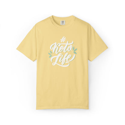 Keto Life Low-Carb Vegetables Tee Moderate Protein Fat Adaptation Intermittent Fasting Unisex Heavy Cotton T-Shirt