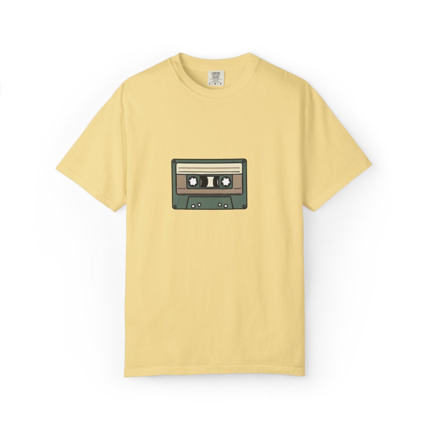 Audio Cassette - of Unisex Garment-Dyed T-shirt