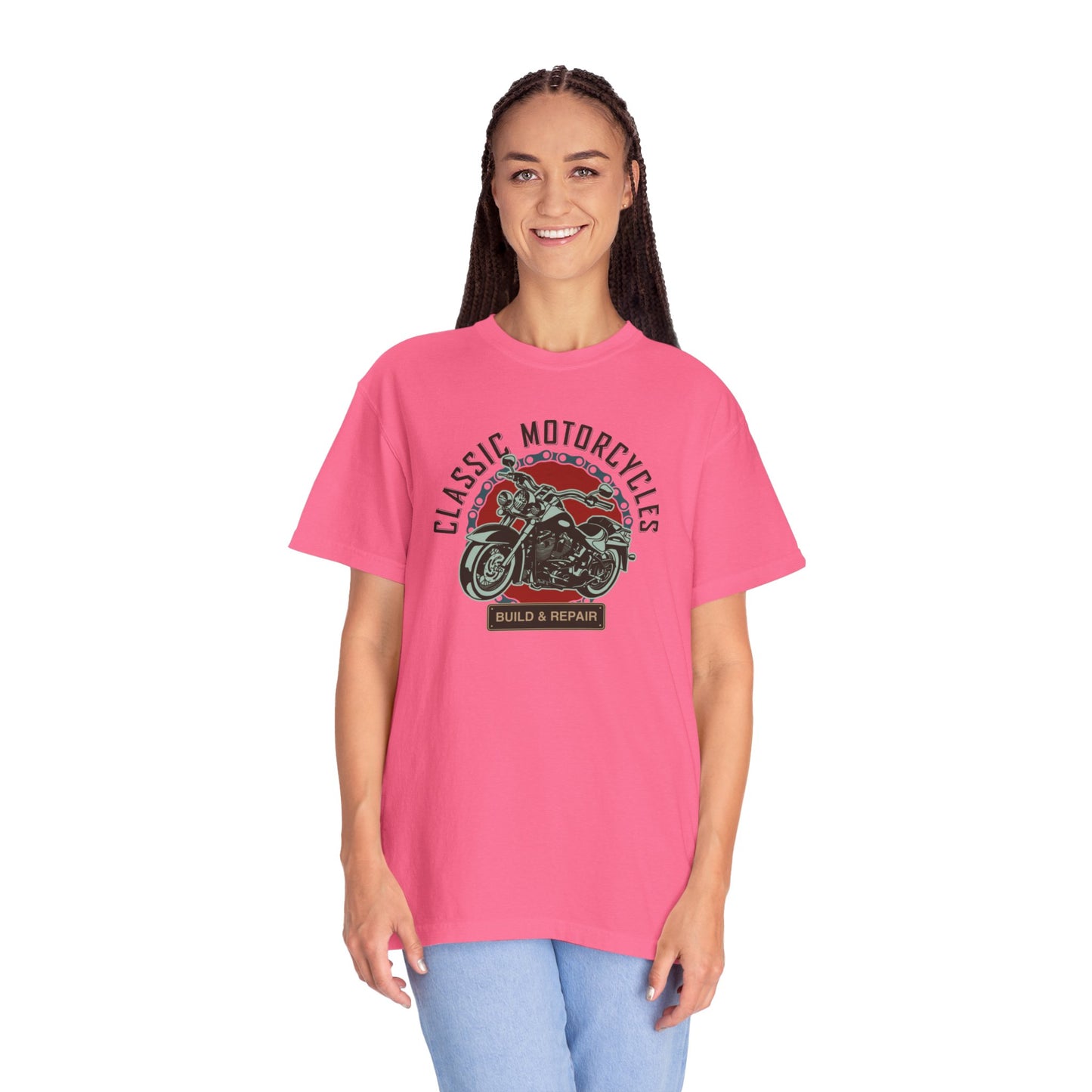 Classic Motorcycles Custom Engine Club Motorbike Lovers Trendy Tee High-speed Rider Adventure Racer Unisex Heavy Cotton T-Shirt