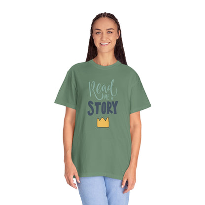 Read Me A Story Time Travel Superhero Parallel Trendy Tee Universe Fiction Connection Grand Parents Unisex Heavy Cotton T-Shirt