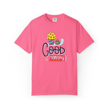 Good Morning Lazy Day Achiever Morning Champion Tee Daily Victory Sleep Defeated Unisex Heavy Cotton T-Shirt