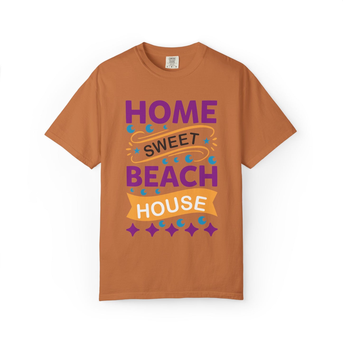 Enjoyable Home Sweet Beach House Beach Life Sun Sand Sea Seashells Sea Breeze Beach Sun Glasses  Unisex Heavy Cotton T-Shirt