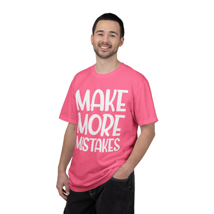 Make More Mistakes Trendy Tee Learning Journey Empowerment Creative Passionate Hard Work Keep Trying Unisex Heavy Cotton T-Shirt