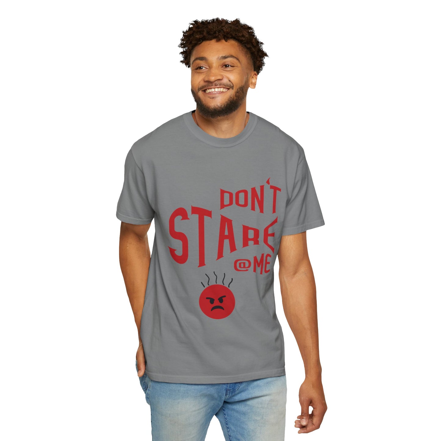 Don’t Stare Me Politeness Tee Personal Space Self-Consciousness Respect Boundaries Unisex Heavy Cotton T-Shirt