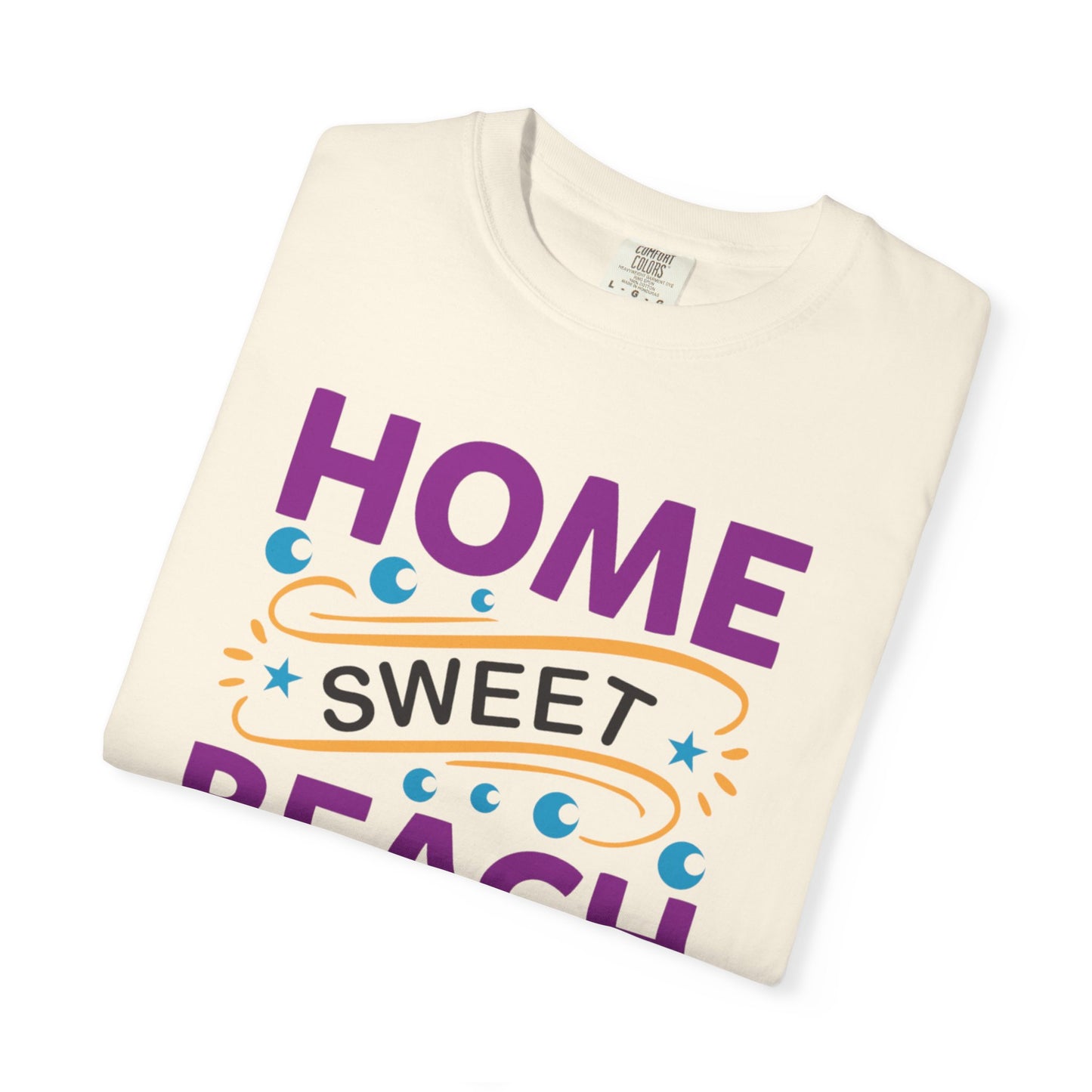 Enjoyable Home Sweet Beach House Beach Life Sun Sand Sea Seashells Sea Breeze Beach Sun Glasses  Unisex Heavy Cotton T-Shirt