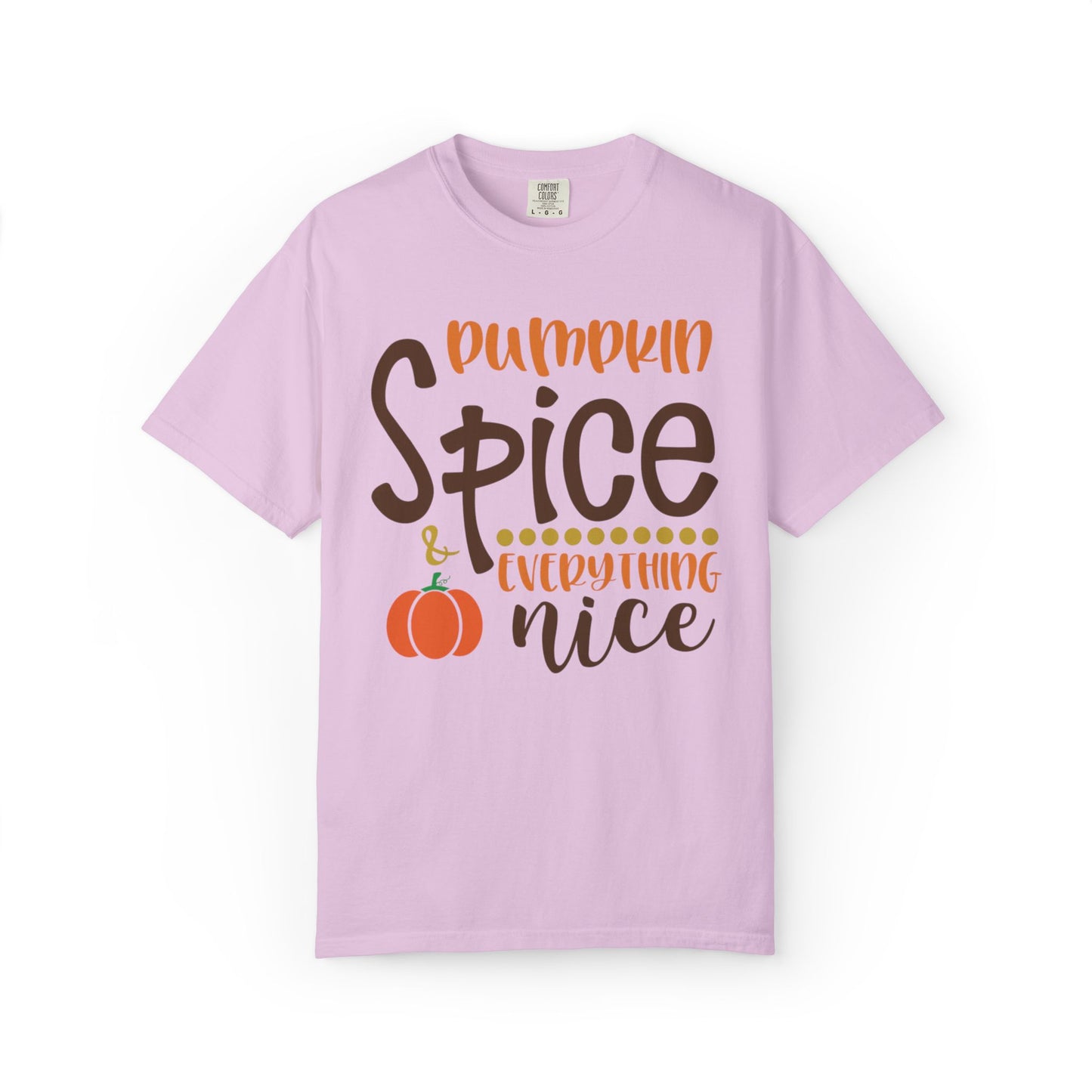 Pumpkin Spice & Everything Nice Halloween Autumn Delight Pumpkin Lovers Tee Seasonal Spices Fall Fusion Unisex Heavy Cotton T-Shirt