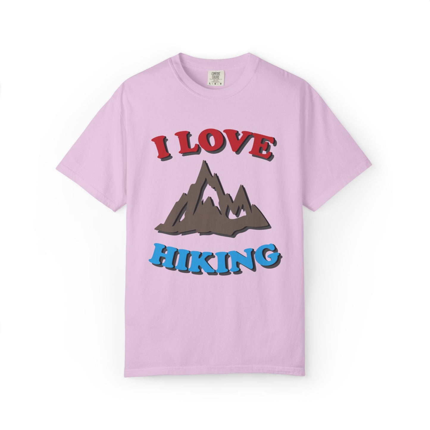 I Love Hiking Trendy Tee Adventure Mountain Hut Belays Ropes Fun Activities Unisex Heavy Cotton T-Shirt