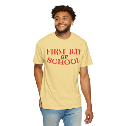Funny First Day School Learning Legend Super Scholar Junior Geniuses Science Star Student’s Day Unisex Heavy Cotton T-Shirt