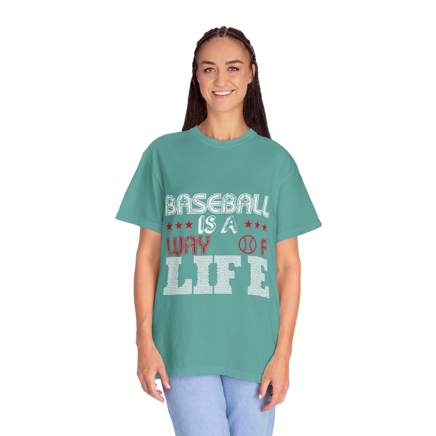 Funny Baseball Is A Way Of Life Sarcastic Deep Love Happiness Passion Baseball lovers Sports Preference Unisex Heavy Cotton T-Shirt