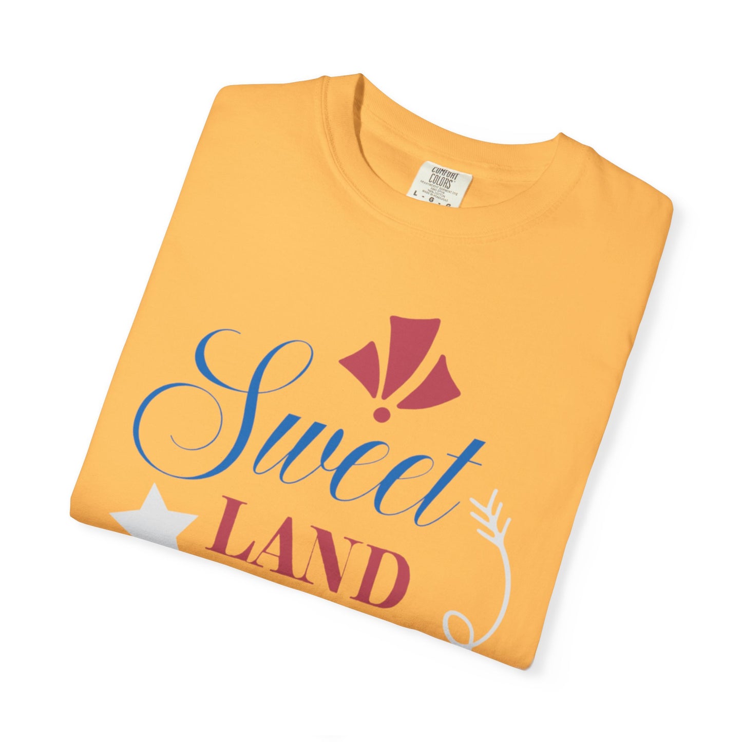 Sweet Land Of Liberty Equality American Values Country Love USA Flag Patriotic Tee Loyalty Fairness Unity Unisex Heavy Cotton T-Shirt