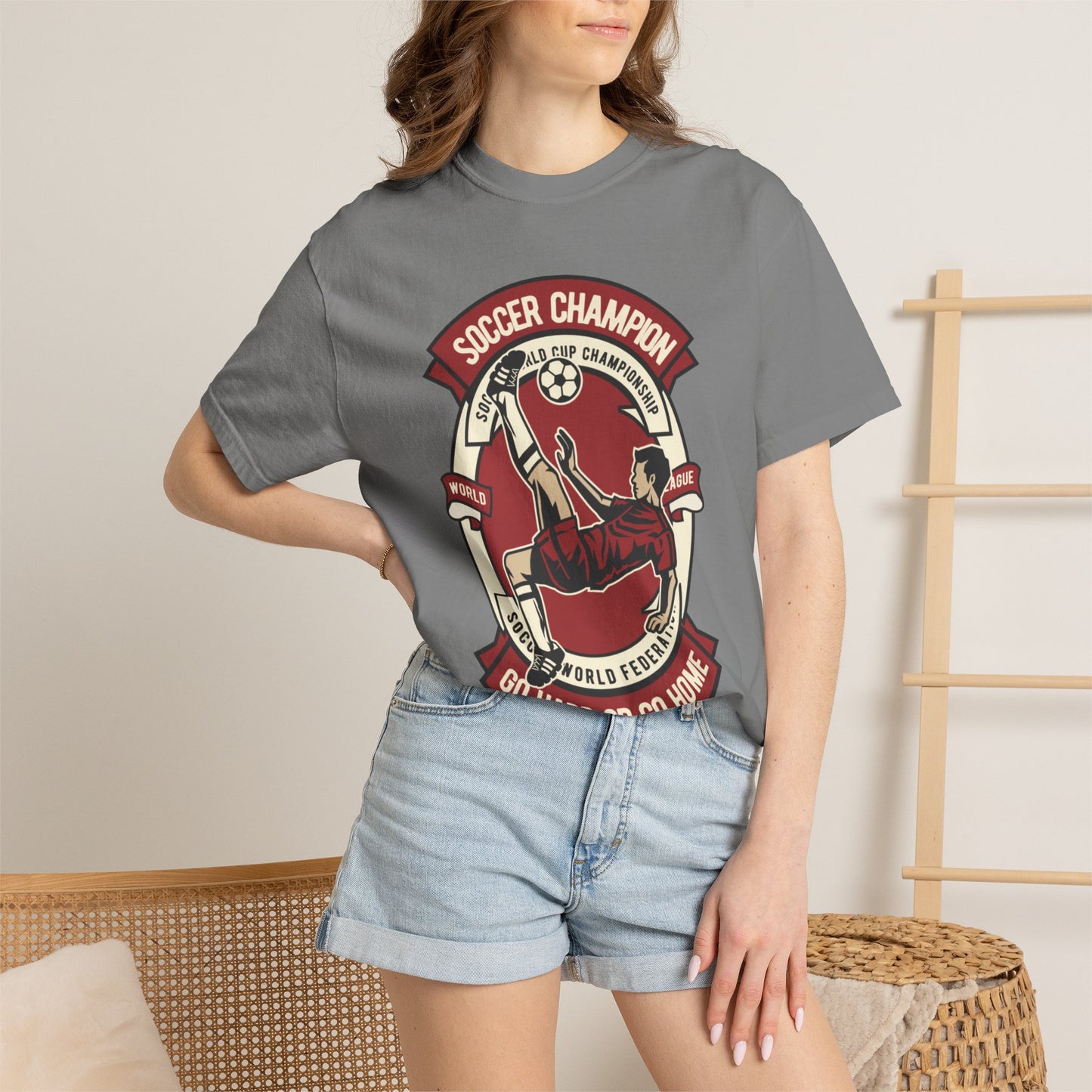 Soccer Champion Heartwarming Sweet Tee Charismatic Passion Unisex Heavy Cotton T-Shirt