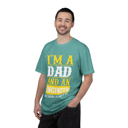 Proud Dad I’m Dad And An Engineer Fatherhood Role Model Problem-solving Critical Thinking Unisex Heavy Cotton T-Shirt