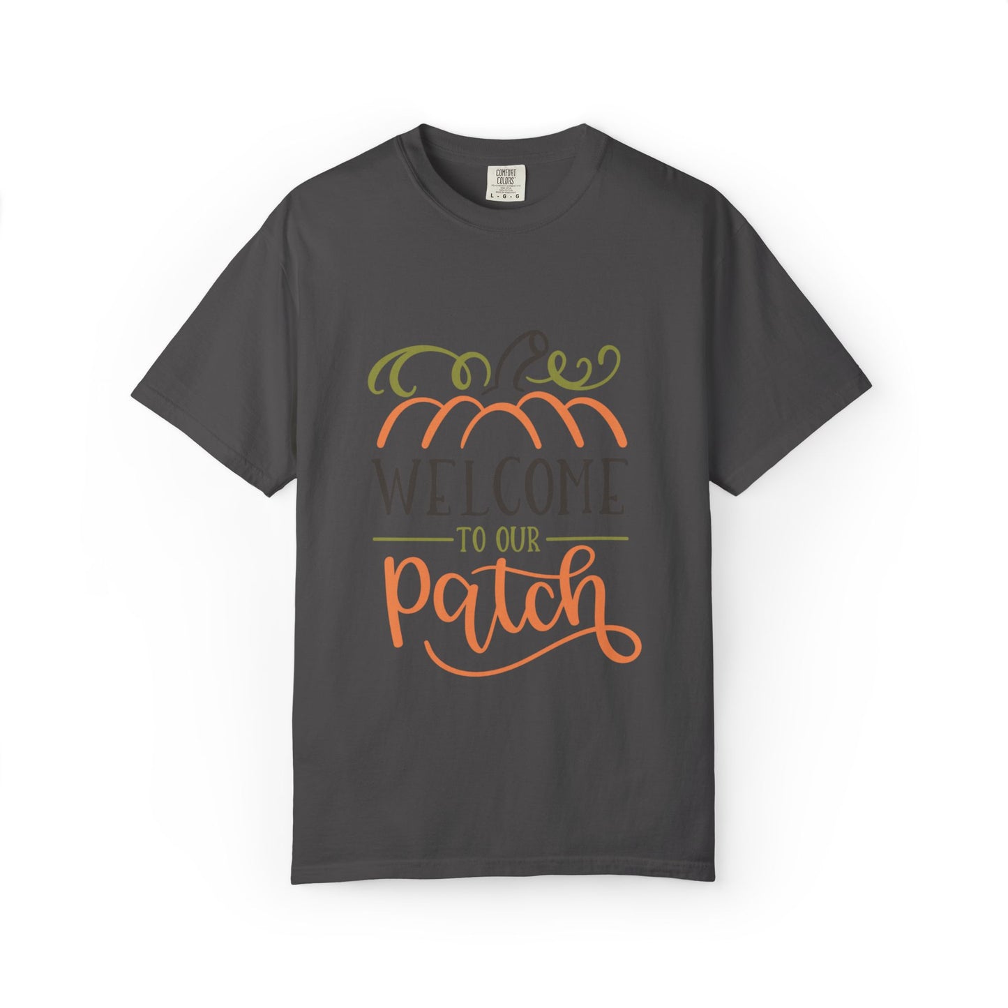 Welcome To Our Patch Harvest Festival Autumn Pumpkins Tee Fall Activities Farm Visit Family Fun Unisex Heavy Cotton T-Shirt