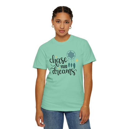 Chase Your Dreams Creativity Imagination Tee Determination Reach For The Stars Unisex Heavy Cotton T-Shirt
