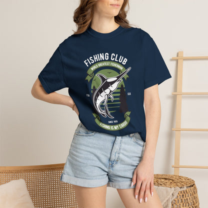 Fishing Club Fishing Gear Sarcastic Fishing Tee Unisex Heavy Cotton T-Shirt