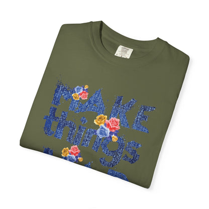 Make Things Happen Positivity Optimism Trendy Tee Mindset Gratitude Empathy Support Courage Unisex Heavy Cotton T-Shirt