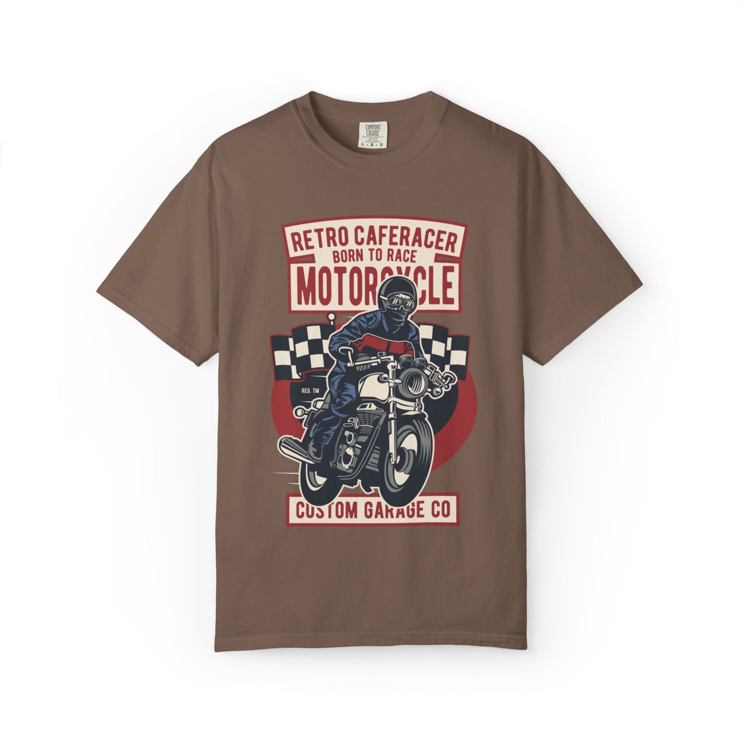 Retro Caferacer Vintage King Of The Road Classic Tee Bike Speed Racing Enthusiast Unisex Heavy Cotton T-Shirt