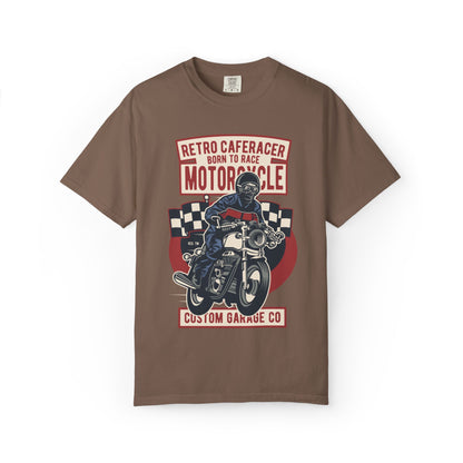 Retro Caferacer Vintage King Of The Road Classic Tee Bike Speed Racing Enthusiast Unisex Heavy Cotton T-Shirt