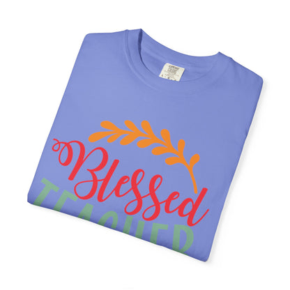 Blessed Teacher Role Model Supportive Learning Positive Reinforcement Moral Values Unisex Heavy Cotton T-Shirt