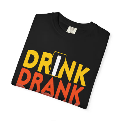 Funny Drink Drank Drunk Want To Drink Beer sarcastic Beer Glass Sip & Smile Unisex Heavy Cotton T-Shirt