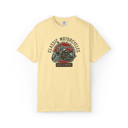 Classic Motorcycles Custom Engine Club Motorbike Lovers Trendy Tee High-speed Rider Adventure Racer Unisex Heavy Cotton T-Shirt