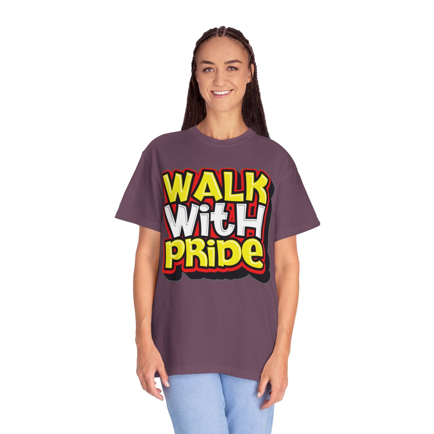 Walk With Pride Confidence Tee Aspiration Mindfulness Integrity Empowerment Unisex Heavy Cotton T-Shirt