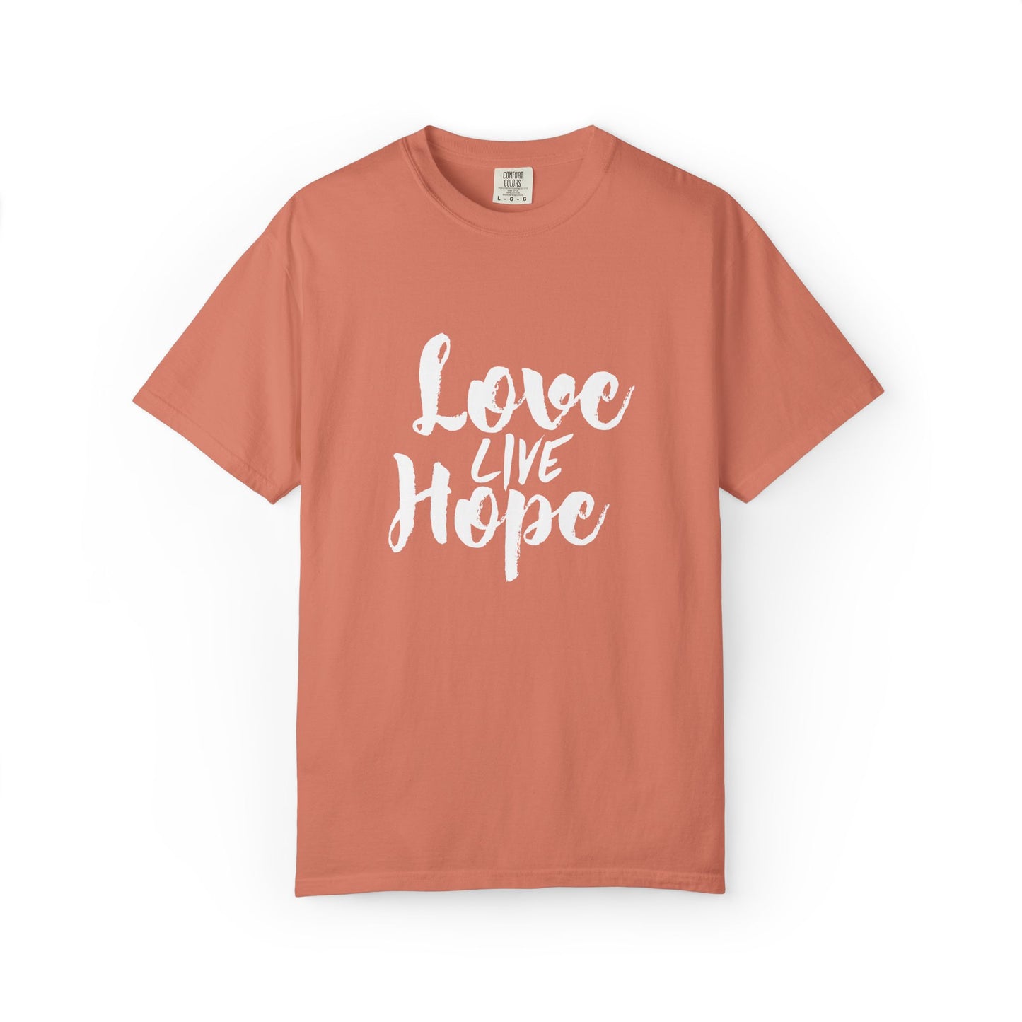 Love live hope Modern Tee Achievement Self-Improvement Unisex Heavy Cotton T-Shirt