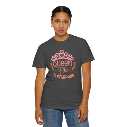 Queen Of The Playground Playtime Learning Objectives Early Toddlers Tee Childhood Development Unisex Heavy Cotton T-Shirt