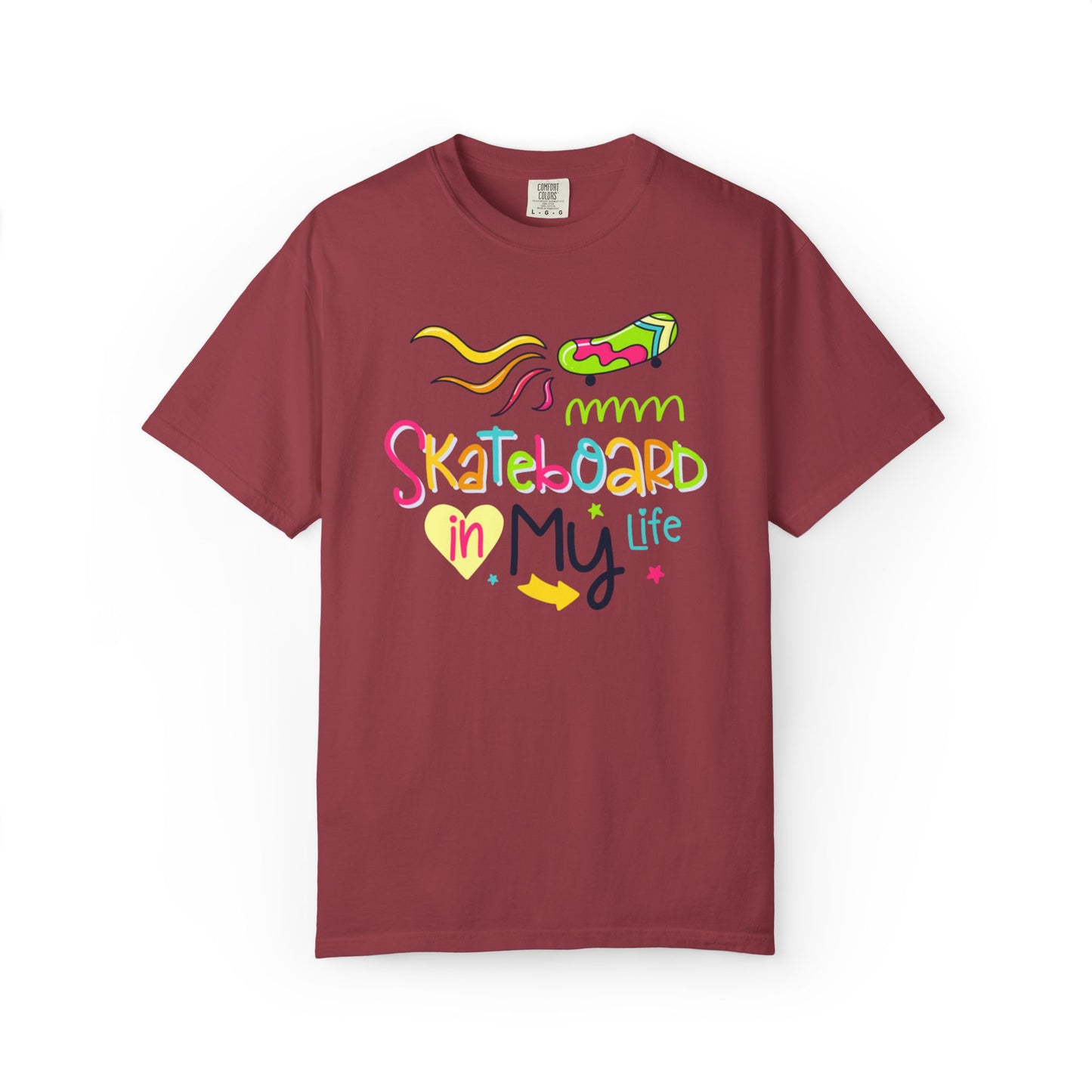 Skateboard In My Life Skater Competitions Boarding Fitness Tee Unisex Heavy Cotton T-Shirt
