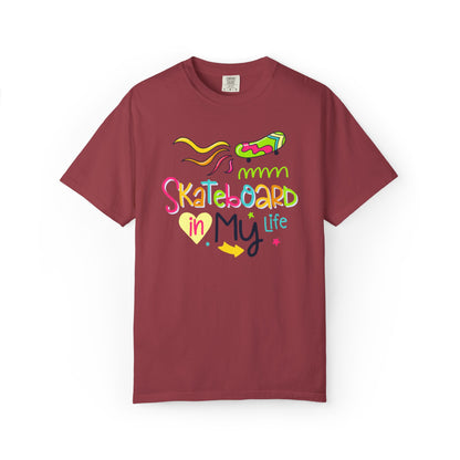 Skateboard In My Life Skater Competitions Boarding Fitness Tee Unisex Heavy Cotton T-Shirt