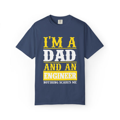 Proud Dad I’m Dad And An Engineer Fatherhood Role Model Problem-solving Critical Thinking Unisex Heavy Cotton T-Shirt