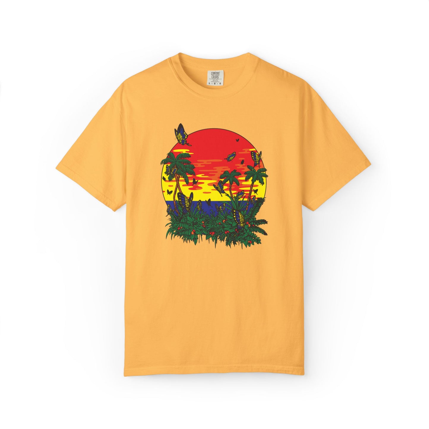 Palm Trees Island Summer Trendy Tee Sunshine Days Ice Cream Summer Camp Beachcombing Anchor Unisex Heavy Cotton T-Shirt