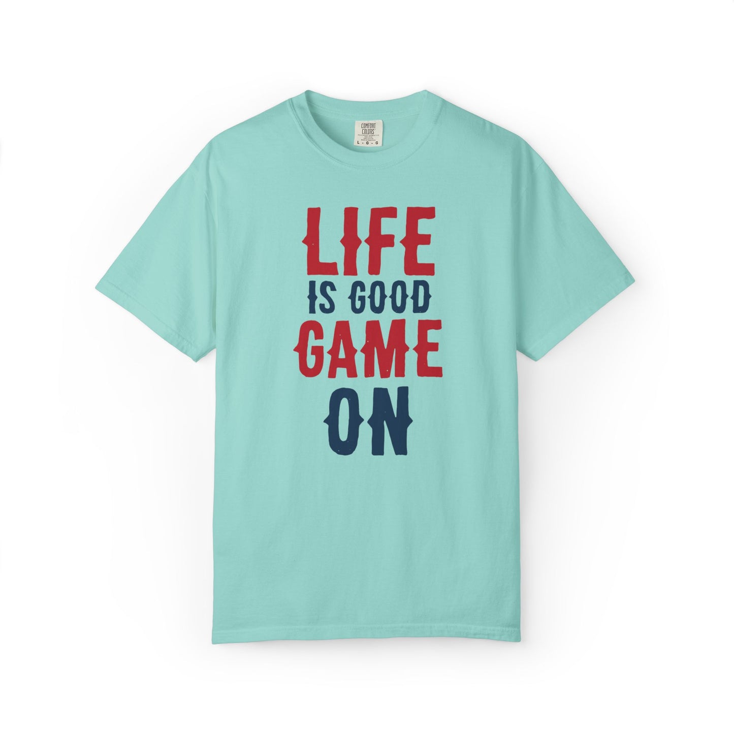 Life Is Good Game On Baseball Player Grand Slam Performers Tee Infield Magicians Batting Champions Unisex Heavy Cotton T-Shirt