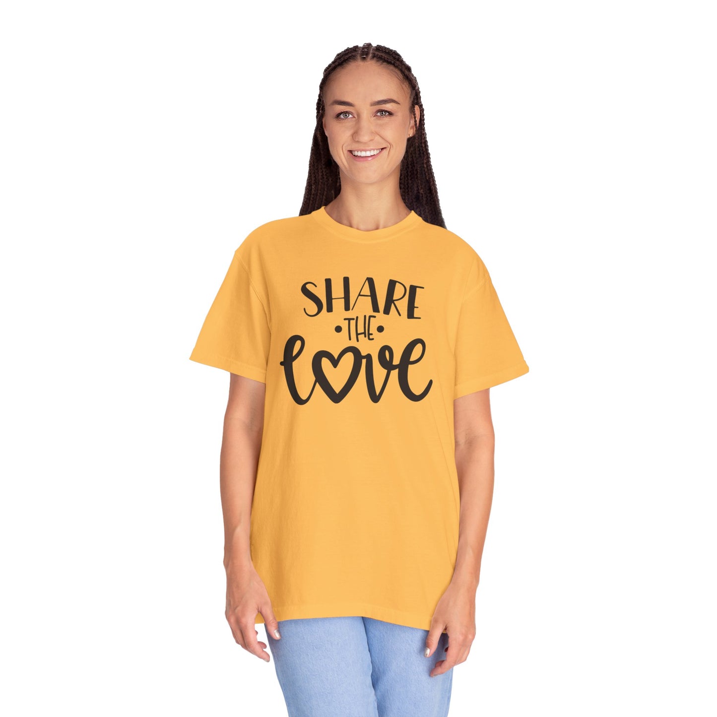 Share The Love Kindness Tee Compassion Empathy Support Community Affection Unisex Heavy Cotton T-Shirt