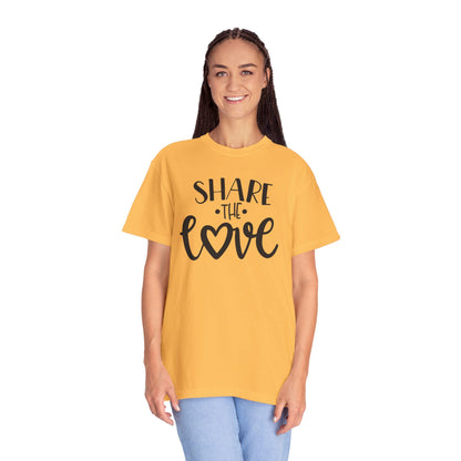 Share The Love Kindness Tee Compassion Empathy Support Community Affection Unisex Heavy Cotton T-Shirt