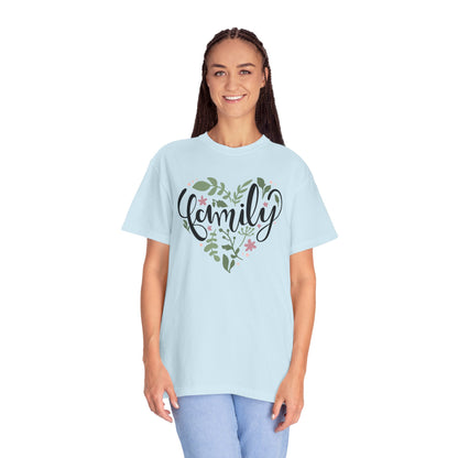 Family Trendy Tee Hug Rainbow Passion Unconditional Soulful Connection Siblings Love Parents Unisex Heavy Cotton T-Shirt