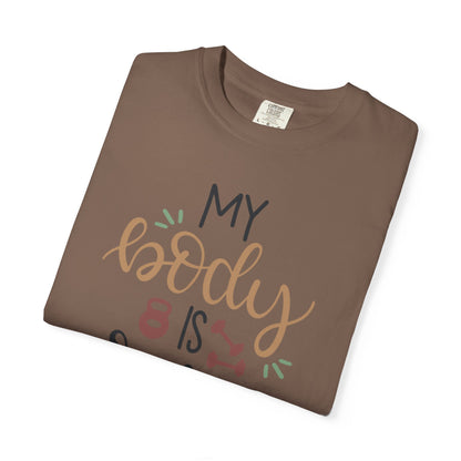 My Body Is Crying Fitness goals Exercise Gym Lovers Tee Bodybuilding Weight Lifting Unisex Heavy Cotton T-Shirt