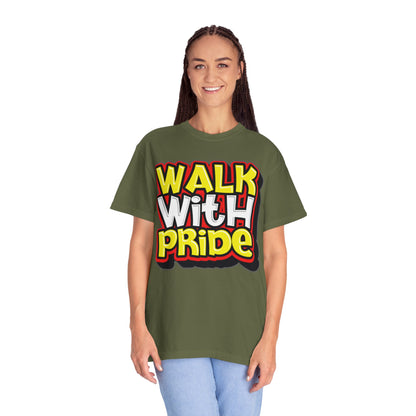 Walk With Pride Confidence Tee Aspiration Mindfulness Integrity Empowerment Unisex Heavy Cotton T-Shirt